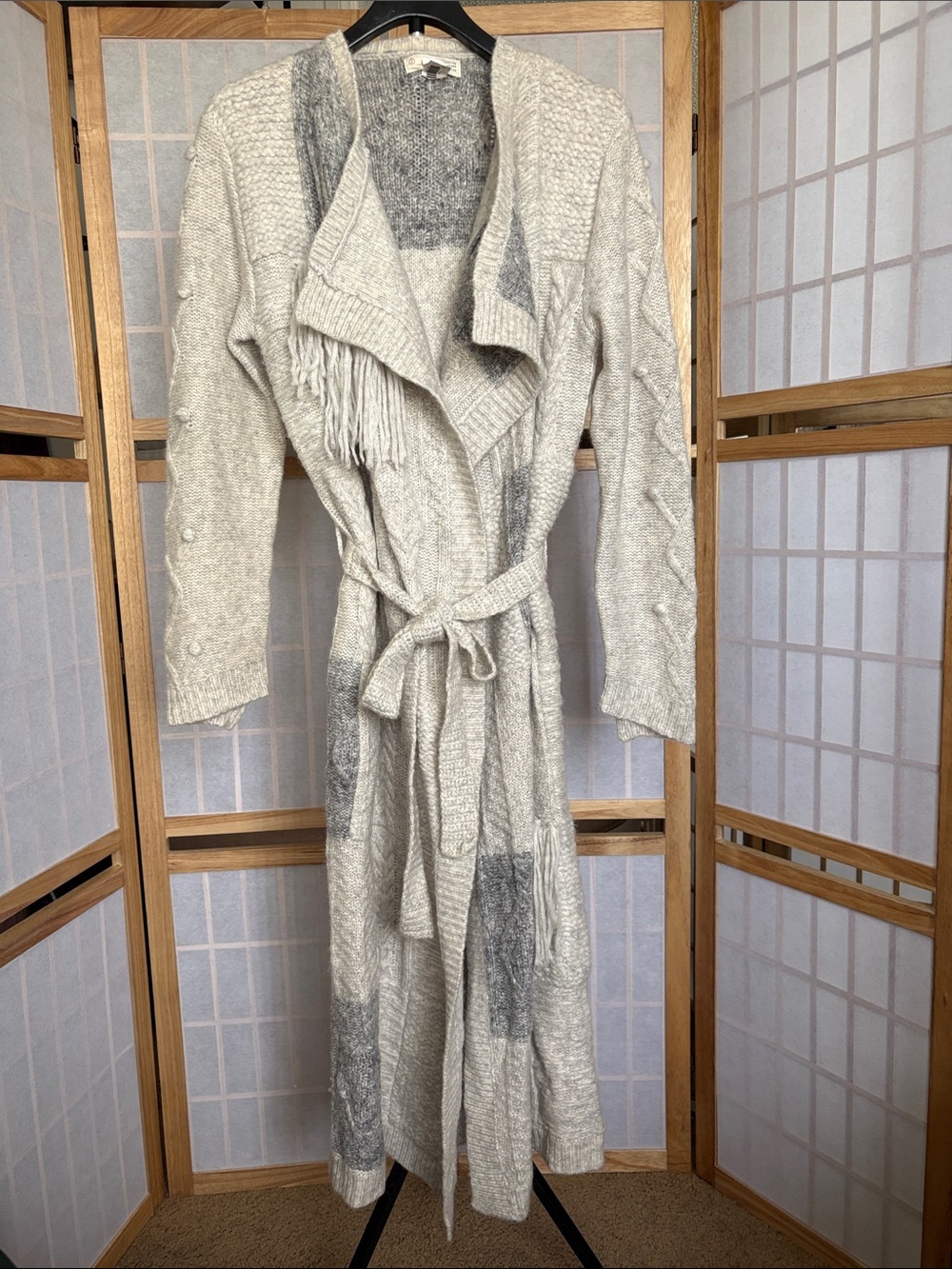 NWT $478 Odd Molly My Everything Alpaca Wool Fringe Long Cardigan Sz 2 M
